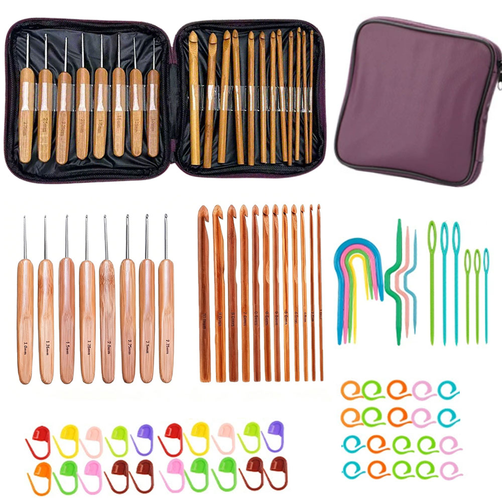 Tool Set - Juego de 74 Ganchos de Crochet