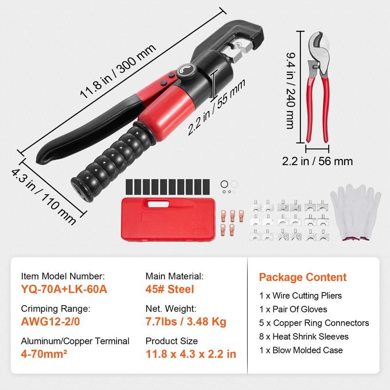 Herramienta de crimpado hidráu - Tool Set reseña y precio
