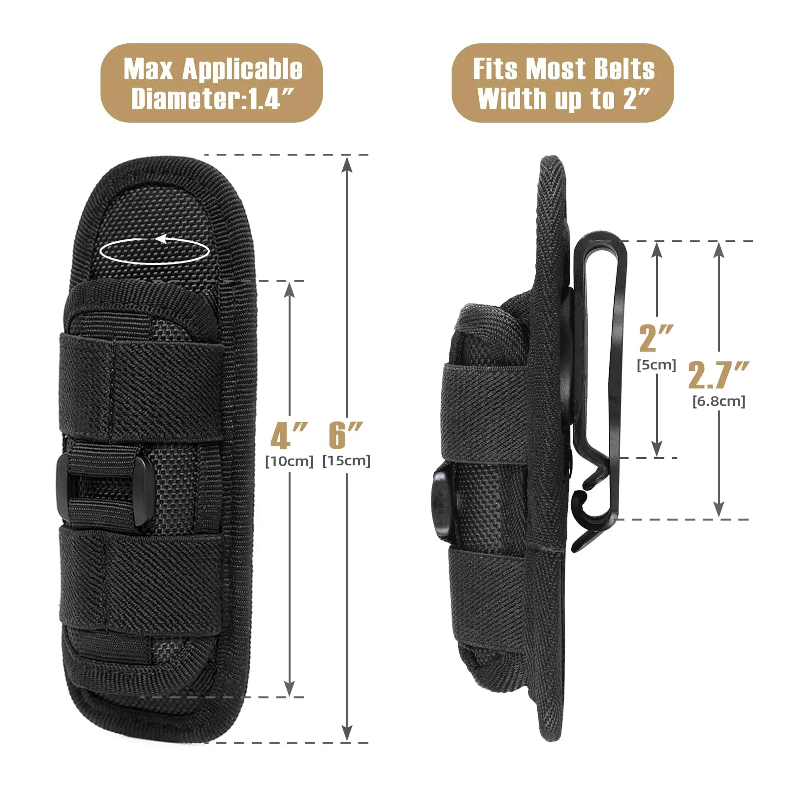 Funda táctica para linterna, f - Tool Bag reseña y precio